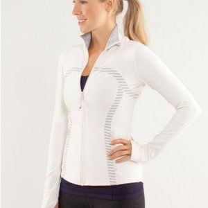Lululemon Define Jacket Brushed - Polar Cream - Size 6